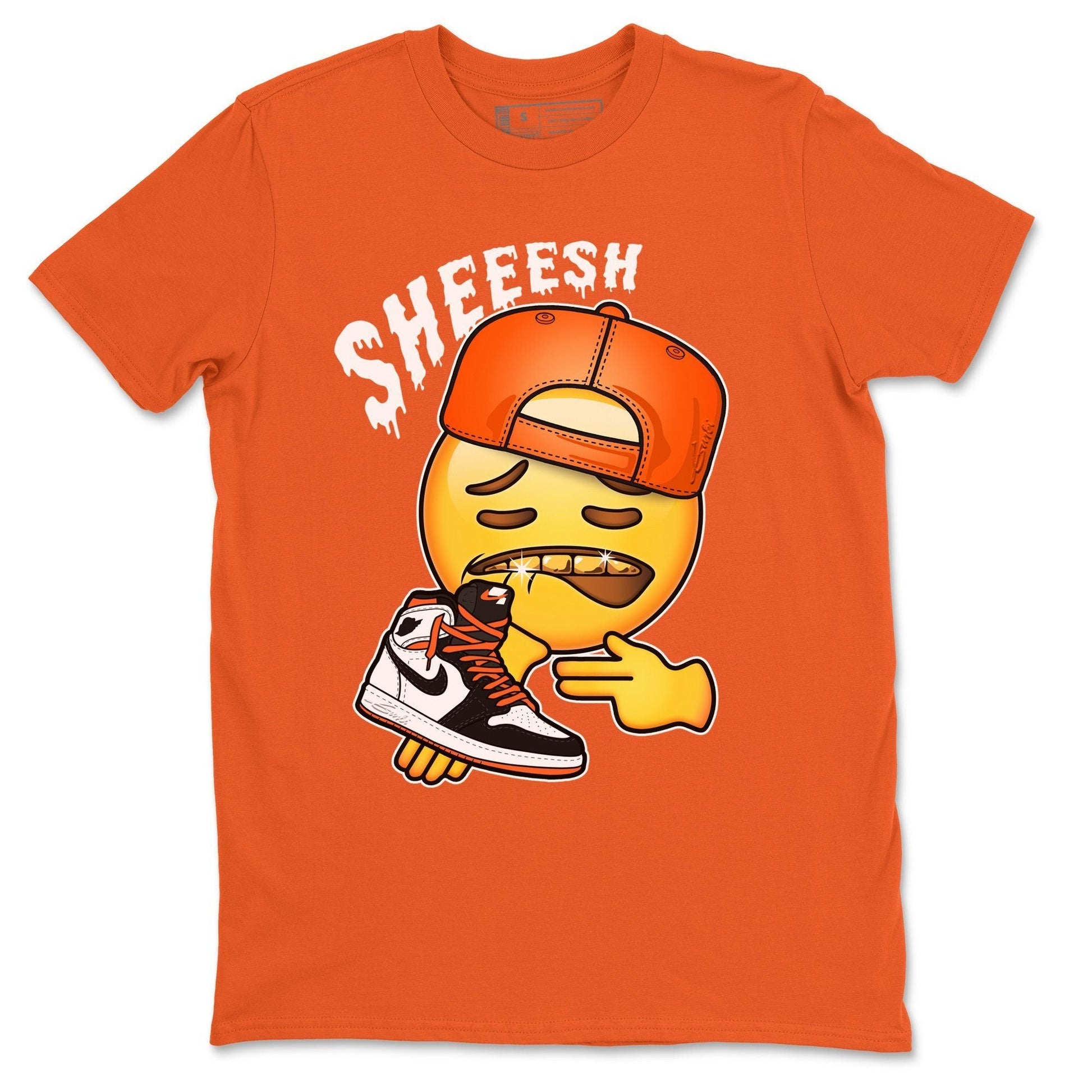 Jordan 1 Electro Orange Sneaker Match Tees Sheesh Sneaker Tees Jordan 1 Electro Orange Sneaker Release Tees Unisex Shirts