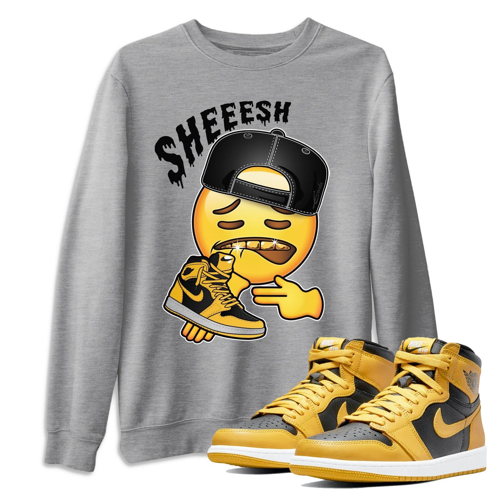 Jordan 1 Pollen Sneaker Match Tees Sheesh Sneaker Tees Jordan 1 Pollen Sneaker Release Tees Unisex Shirts