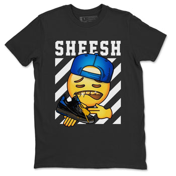 Jordan 2 OFF-WHITE Black Blue Sneaker Match Tees Sheesh Sneaker Tees Jordan 2 OFF-WHITE Black Blue Sneaker Release Tees Unisex Shirts