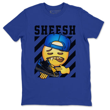 Jordan 2 OFF-WHITE Black Blue Sneaker Match Tees Sheesh Sneaker Tees Jordan 2 OFF-WHITE Black Blue Sneaker Release Tees Unisex Shirts