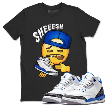 Jordan 3 Racer Blue Sneaker Match Tees Sheesh Sneaker Tees Jordan 3 Racer Blue Sneaker Release Tees Unisex Shirts