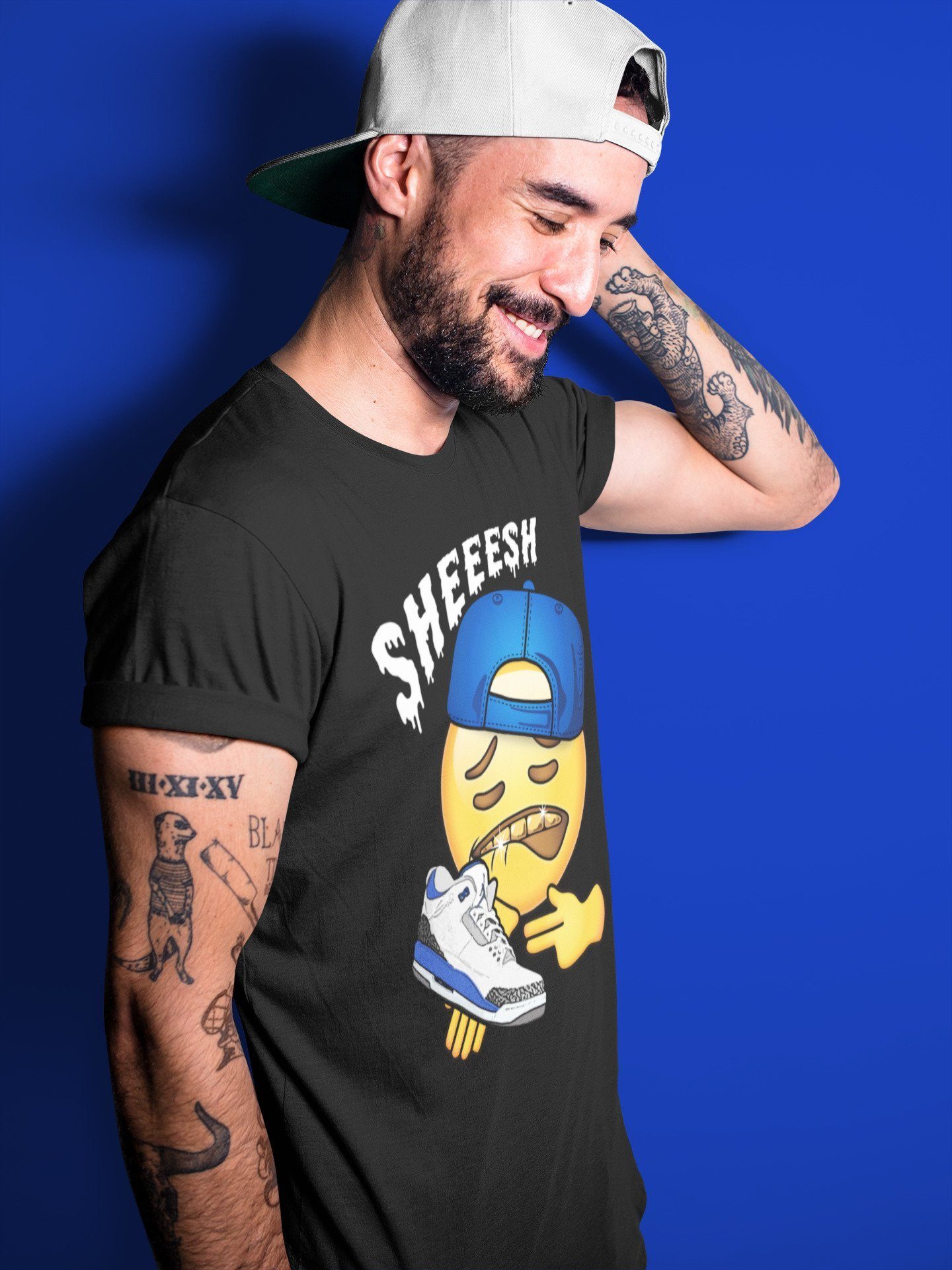 Jordan 3 Racer Blue Sneaker Match Tees Sheesh Sneaker Tees Jordan 3 Racer Blue Sneaker Release Tees Unisex Shirts