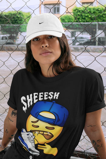 Jordan 3 Racer Blue Sneaker Match Tees Sheesh Sneaker Tees Jordan 3 Racer Blue Sneaker Release Tees Unisex Shirts