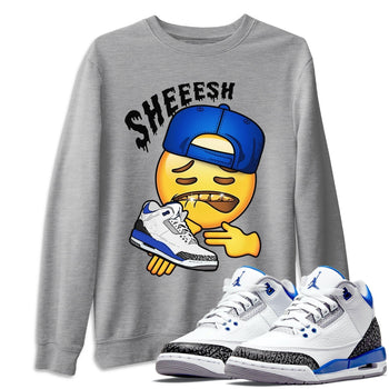 Jordan 3 Racer Blue Sneaker Match Tees Sheesh Sneaker Tees Jordan 3 Racer Blue Sneaker Release Tees Unisex Shirts