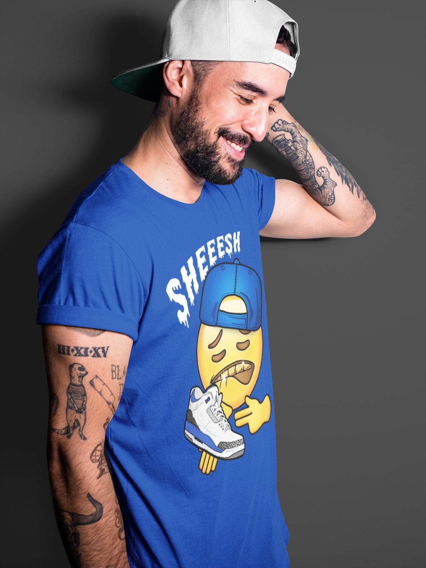 Jordan 3 Racer Blue Sneaker Match Tees Sheesh Sneaker Tees Jordan 3 Racer Blue Sneaker Release Tees Unisex Shirts