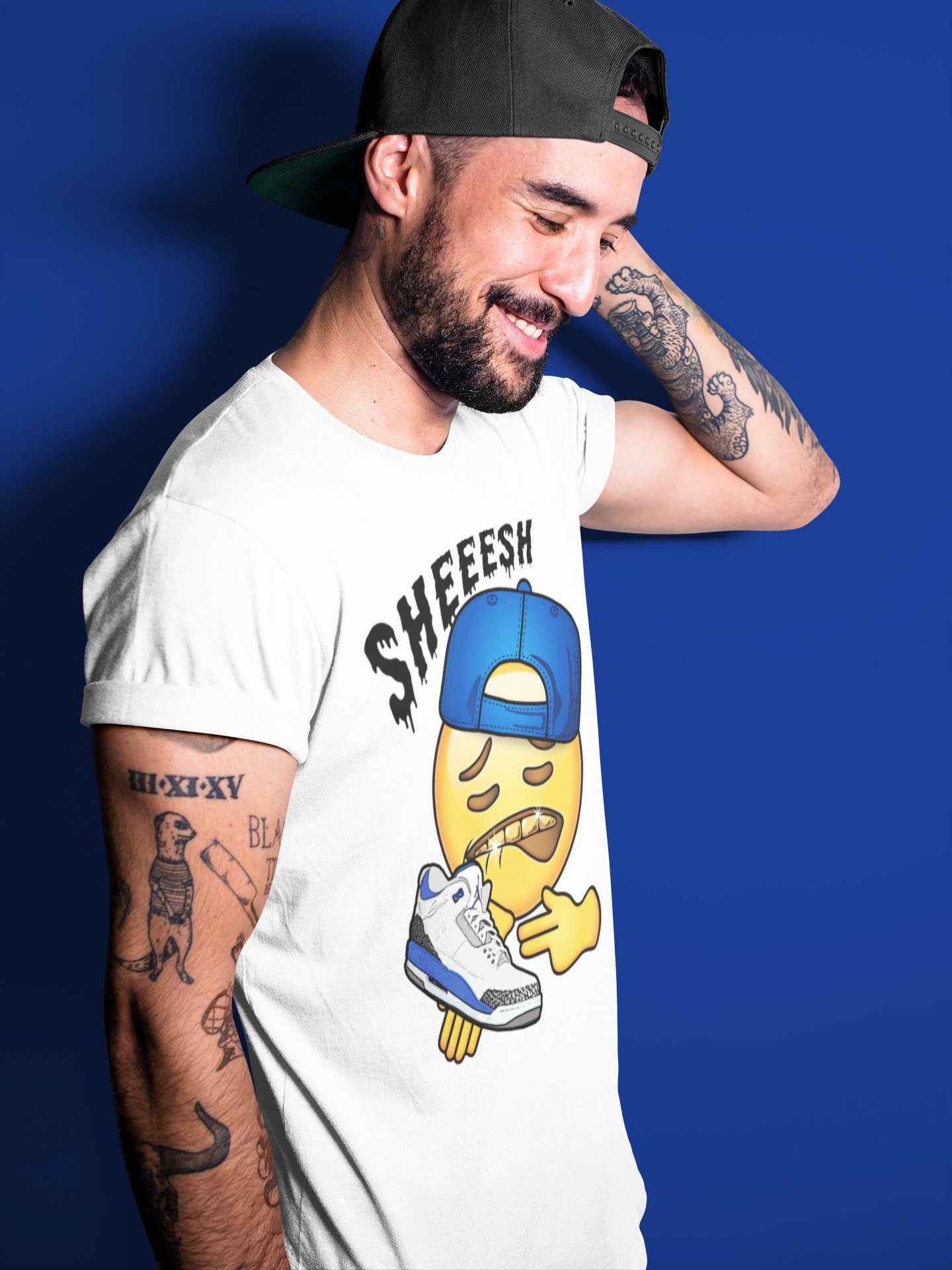 Jordan 3 Racer Blue Sneaker Match Tees Sheesh Sneaker Tees Jordan 3 Racer Blue Sneaker Release Tees Unisex Shirts