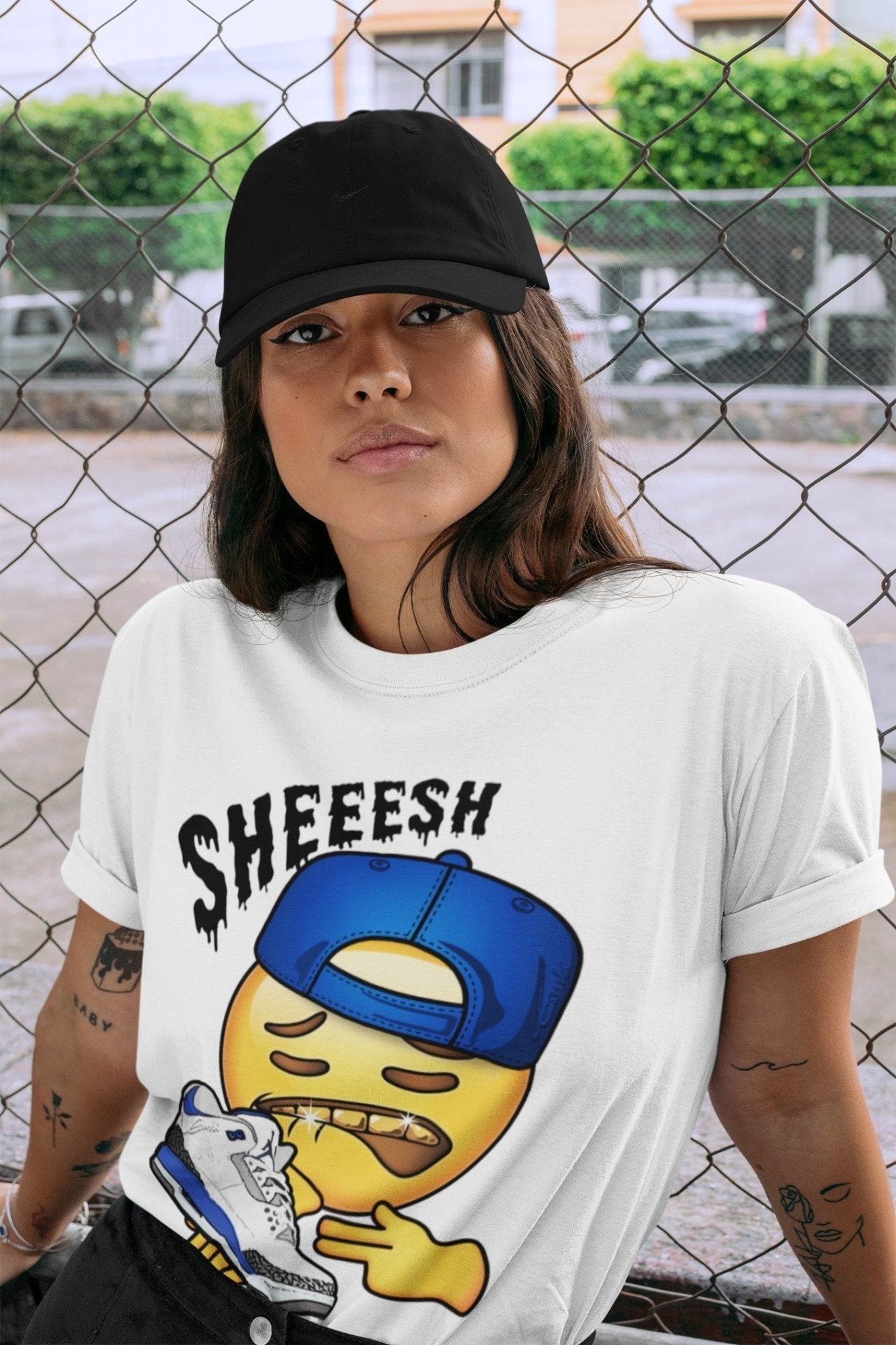 Jordan 3 Racer Blue Sneaker Match Tees Sheesh Sneaker Tees Jordan 3 Racer Blue Sneaker Release Tees Unisex Shirts