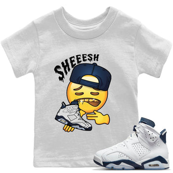 Jordan 6 Midnight Navy Sneaker Match Tees Sheesh Sneaker Tees Jordan 6 Midnight Navy Sneaker Release Tees Kids Shirts