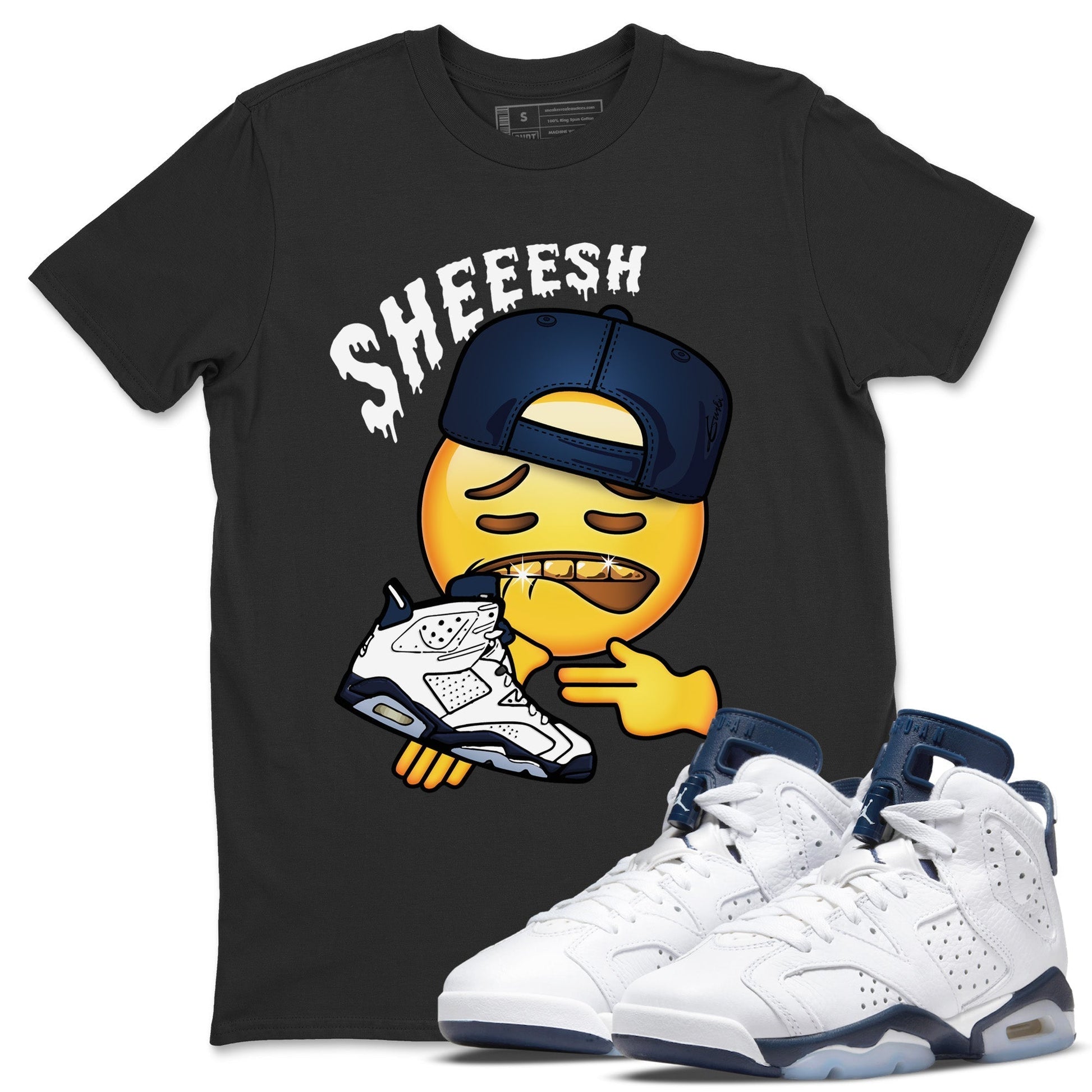 Jordan 6 Midnight Navy Sneaker Match Tees Sheesh Sneaker Tees Jordan 6 Midnight Navy Sneaker Release Tees Unisex Shirts