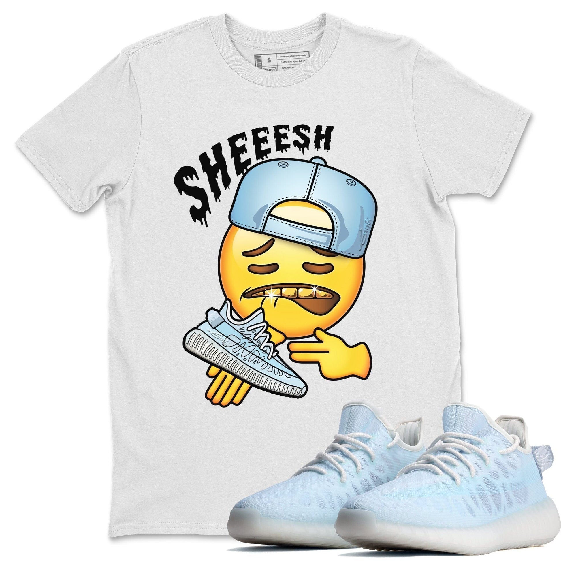 Yeezy 350 Mono Ice Sneaker Match Tees Sheesh Sneaker Tees Yeezy 350 Mono Ice Sneaker Release Tees Unisex Shirts