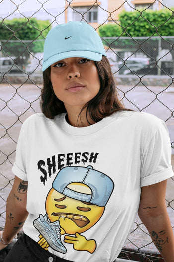 Yeezy 350 Mono Ice Sneaker Match Tees Sheesh Sneaker Tees Yeezy 350 Mono Ice Sneaker Release Tees Unisex Shirts