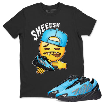 Yeezy 700 Bright Cyan Sneaker Match Tees Sheesh Sneaker Tees Yeezy 700 Bright Cyan Sneaker Release Tees Unisex Shirts