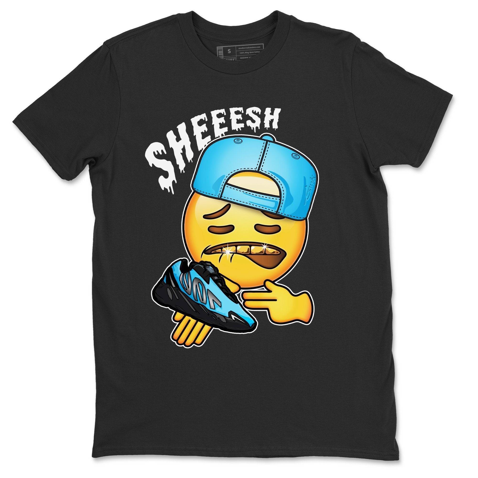 Yeezy 700 Bright Cyan Sneaker Match Tees Sheesh Sneaker Tees Yeezy 700 Bright Cyan Sneaker Release Tees Unisex Shirts