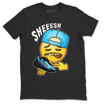 Yeezy 700 Bright Cyan Sneaker Match Tees Sheesh Sneaker Tees Yeezy 700 Bright Cyan Sneaker Release Tees Unisex Shirts