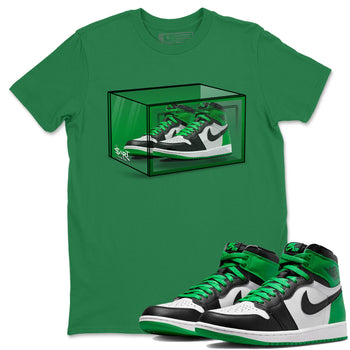 Air Jordan 1 Celtics Shoe Box Crew Neck Sneaker Tees Air Jordan 1 Celtics Sneaker T-Shirts Washing and Care Tip