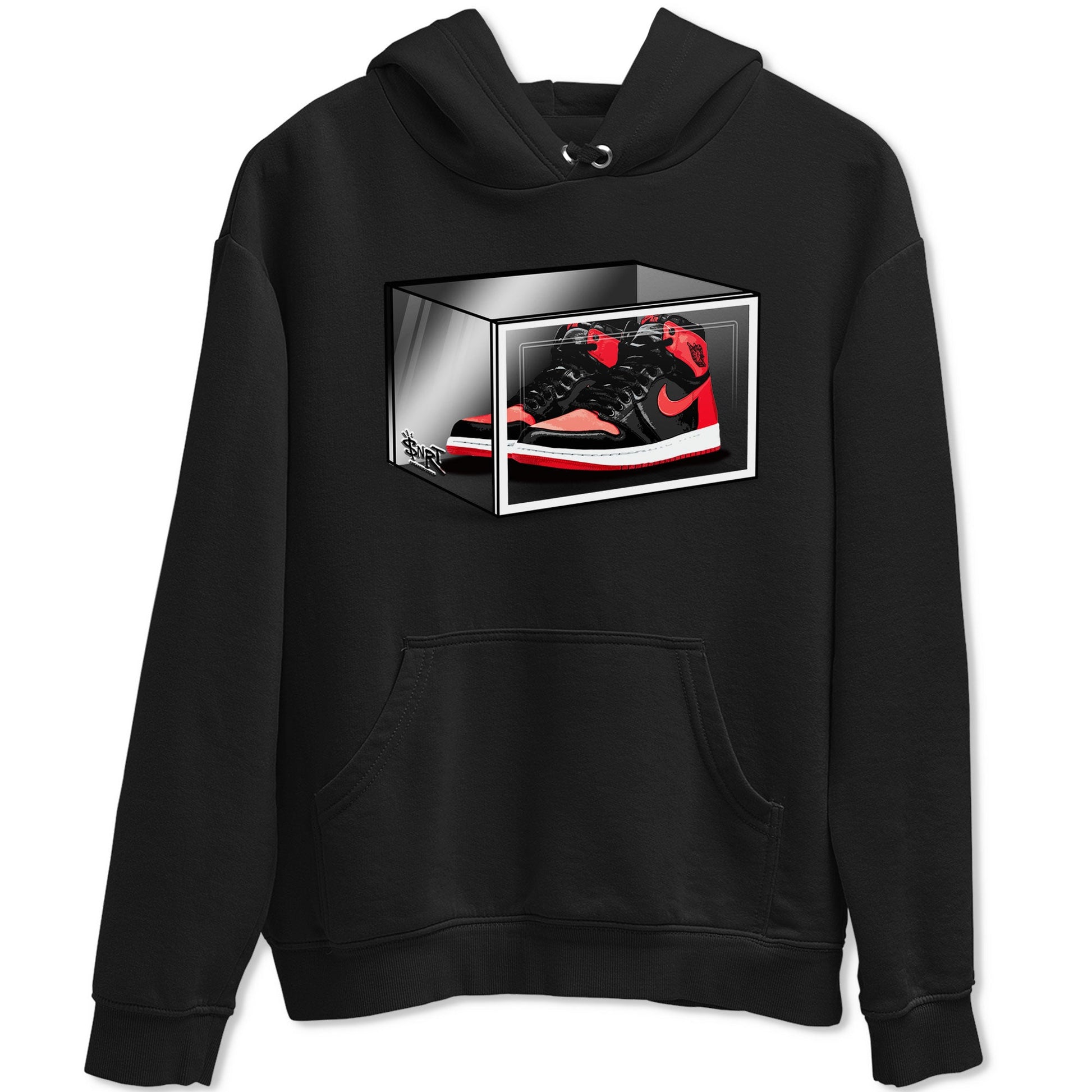 Air Jordan 1 Retro High OG Satin Bred shirt to match jordans Shoe Box sneaker release tees Air Jordan 1 Satin Bred SNRT Sneaker Tees Unisex Streetwear Clothing Black 2 T-Shirt