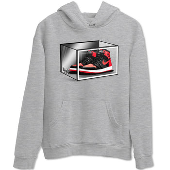 Air Jordan 1 Retro High OG Satin Bred shirt to match jordans Shoe Box sneaker release tees Air Jordan 1 Satin Bred SNRT Sneaker Tees Unisex Streetwear Clothing Heather Grey 2 T-Shirt