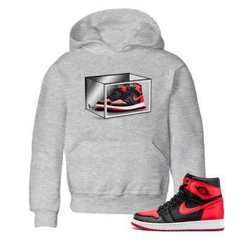 Air Jordan 1 Retro High OG Satin Bred shirt to match jordans Shoe Box sneaker release tees Air Jordan 1 Satin Bred SNRT Sneaker Tees Baby Toddler Heather Grey 1 T-Shirt