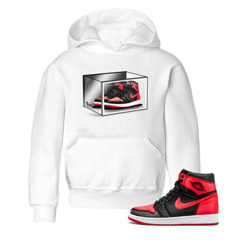 Air Jordan 1 Retro High OG Satin Bred shirt to match jordans Shoe Box sneaker release tees Air Jordan 1 Satin Bred SNRT Sneaker Tees Baby Toddler White 1 T-Shirt