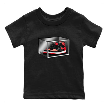 Air Jordan 1 Retro High OG Satin Bred shirt to match jordans Shoe Box sneaker release tees Air Jordan 1 Satin Bred SNRT Sneaker Tees Baby Toddler Black 2 T-Shirt