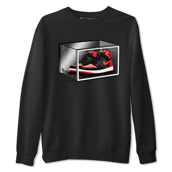 Air Jordan 1 Retro High OG Satin Bred shirt to match jordans Shoe Box sneaker release tees Air Jordan 1 Satin Bred SNRT Sneaker Tees Unisex Streetwear Clothing Black 2 T-Shirt