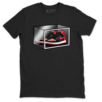 Air Jordan 1 Retro High OG Satin Bred shirt to match jordans Shoe Box sneaker release tees Air Jordan 1 Satin Bred SNRT Sneaker Tees Unisex Streetwear Clothing Black 2 T-Shirt