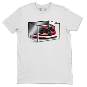 Air Jordan 1 Retro High OG Satin Bred shirt to match jordans Shoe Box sneaker release tees Air Jordan 1 Satin Bred SNRT Sneaker Tees Unisex Streetwear Clothing White 2 T-Shirt