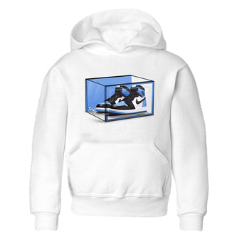 Air Jordan 1 Retro High OG UNC Toe shirt to match jordans Shoe Box sneaker tees UNC Toe 1s SNRT Sneaker Release Tees Baby Toddler White 2 T-Shirt