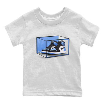 Air Jordan 1 Retro High OG UNC Toe shirt to match jordans Shoe Box sneaker tees UNC Toe 1s SNRT Sneaker Release Tees Baby Toddler White 2 T-Shirt