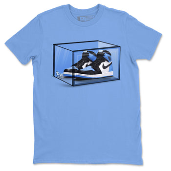 Air Jordan 1 Retro High OG UNC Toe shirt to match jordans Shoe Box sneaker tees UNC Toe 1s SNRT Sneaker Release Tees Unisex Carolina Blue 2 T-Shirt