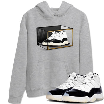 11s Gratitude shirt to match jordans Shoe Box sneaker tees Air Jordan 11 Gratitude SNRT Sneaker Tees Sneaker Matching Shirt Unisex Heather Grey 1 T-Shirt