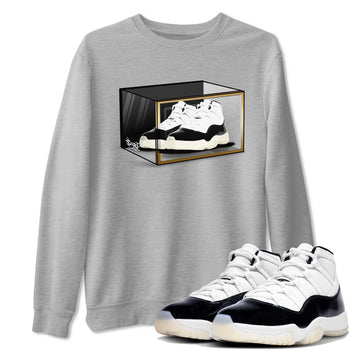 11s Gratitude shirt to match jordans Shoe Box sneaker tees Air Jordan 11 Gratitude SNRT Sneaker Tees Sneaker Matching Shirt Unisex Heather Grey 1 T-Shirt