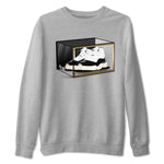 11s Gratitude shirt to match jordans Shoe Box sneaker tees Air Jordan 11 Gratitude SNRT Sneaker Tees Sneaker Matching Shirt Unisex Heather Grey 2 T-Shirt
