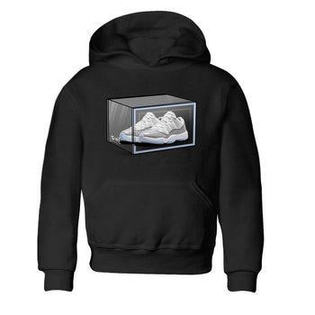 Air Jordan 11 Retro White Cement shirt to match jordans Shoe Box sneaker tees Air Jordan 11 White Cement SNRT Sneaker Release Tees Baby Toddler Black 2 T-Shirt