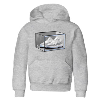 Air Jordan 11 Retro White Cement shirt to match jordans Shoe Box sneaker tees Air Jordan 11 White Cement SNRT Sneaker Release Tees Baby Toddler Heather Grey 2 T-Shirt