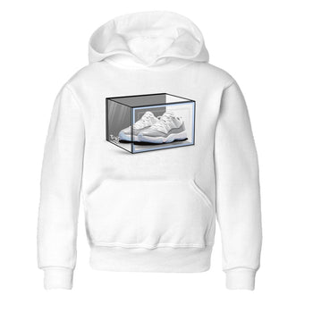 Air Jordan 11 Retro White Cement shirt to match jordans Shoe Box sneaker tees Air Jordan 11 White Cement SNRT Sneaker Release Tees Baby Toddler White 2 T-Shirt