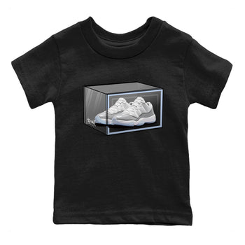 Air Jordan 11 Retro White Cement shirt to match jordans Shoe Box sneaker tees Air Jordan 11 White Cement SNRT Sneaker Release Tees Baby Toddler Black 2 T-Shirt