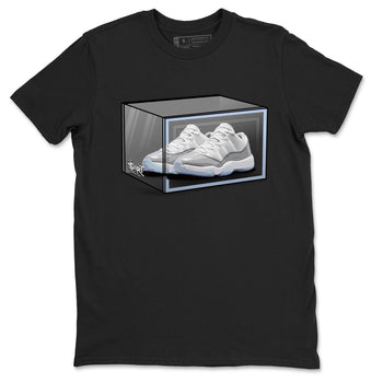 Air Jordan 11 Retro White Cement shirt to match jordans Shoe Box sneaker tees Air Jordan 11 White Cement SNRT Sneaker Release Tees Unisex Black 2 T-Shirt