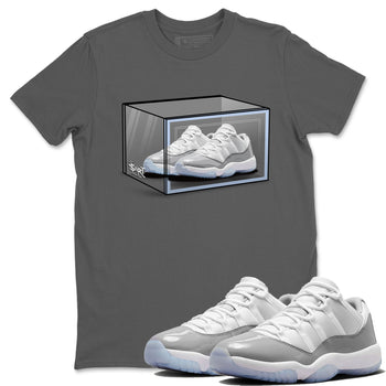 Air Jordan 11 Retro White Cement shirt to match jordans Shoe Box sneaker tees Air Jordan 11 White Cement SNRT Sneaker Release Tees Unisex Cool Grey 1 T-Shirt