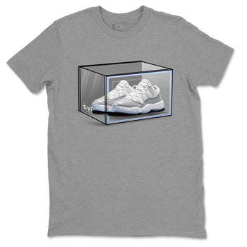 Air Jordan 11 Retro White Cement shirt to match jordans Shoe Box sneaker tees Air Jordan 11 White Cement SNRT Sneaker Release Tees Unisex Heather Grey 2 T-Shirt