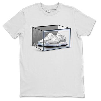 Air Jordan 11 Retro White Cement shirt to match jordans Shoe Box sneaker tees Air Jordan 11 White Cement SNRT Sneaker Release Tees Unisex White 2 T-Shirt