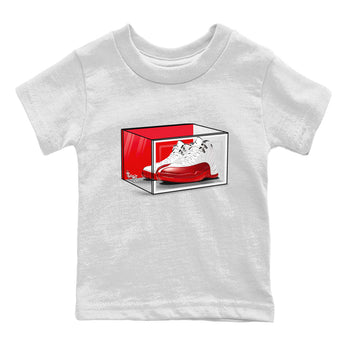 Air Jordan 12 Cherry shirt to match jordans Shoe Box sneaker tees Air Jordan 12 Retro Cherry SNRT Sneaker Release Tees Baby Toddler White 2 T-Shirt
