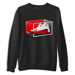 Air Jordan 12 Cherry shirt to match jordans Shoe Box sneaker tees Air Jordan 12 Retro Cherry SNRT Sneaker Release Tees Unisex Black 2 T-Shirt