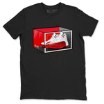 Air Jordan 12 Cherry shirt to match jordans Shoe Box sneaker tees Air Jordan 12 Retro Cherry SNRT Sneaker Release Tees Unisex Black 2 T-Shirt