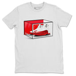 Air Jordan 12 Cherry shirt to match jordans Shoe Box sneaker tees Air Jordan 12 Retro Cherry SNRT Sneaker Release Tees Unisex White 2 T-Shirt