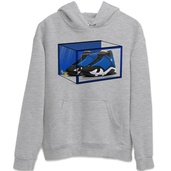 Air Jordan 14 Laney Sneaker Match Tees Shoe Box Sneaker Tees Jordan 14 Laney Sneaker Release Tees Unisex Shirts Heather Grey 2