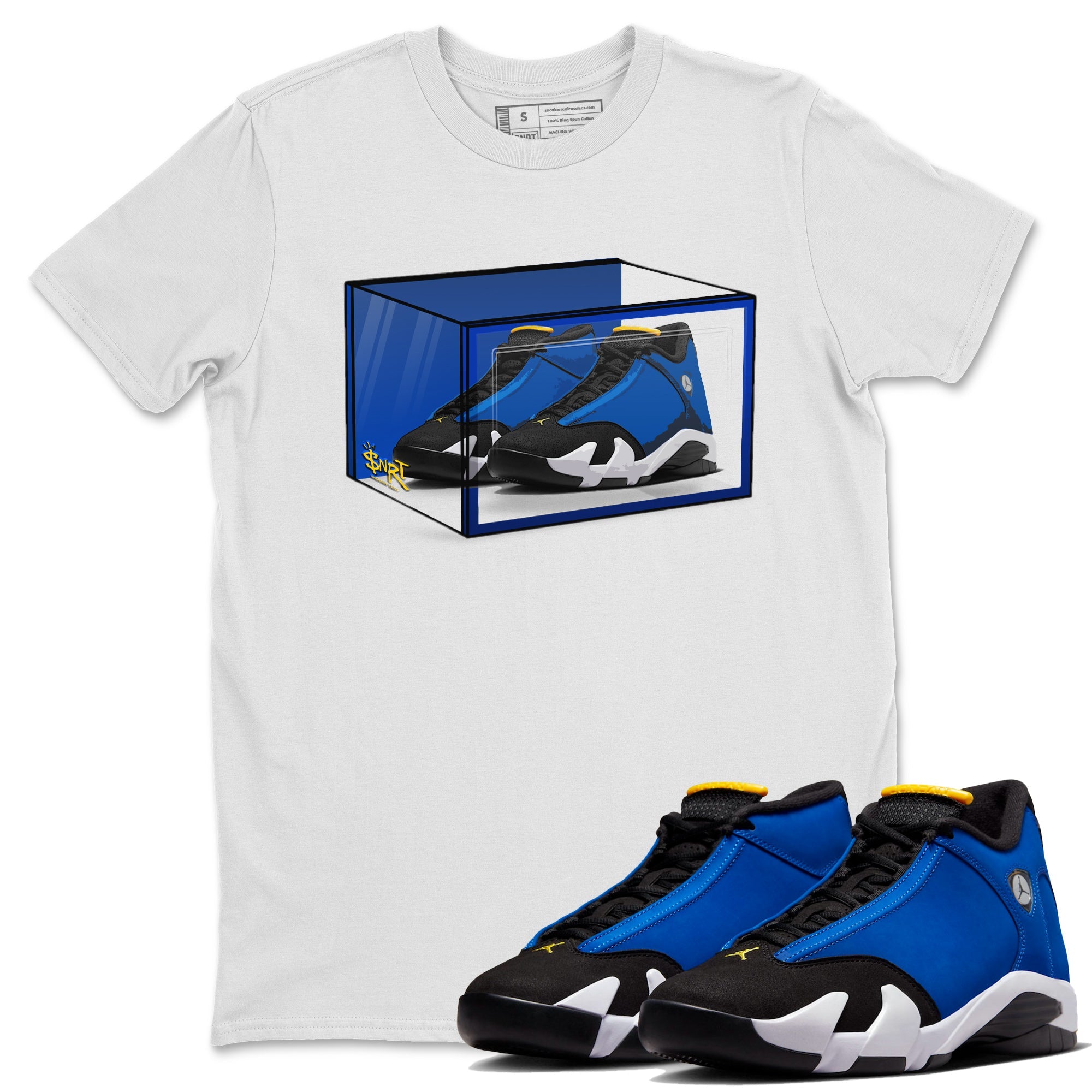 Air Jordan 14 Laney | Shoe Box Unisex Shirts | SNRT Sneaker Tees