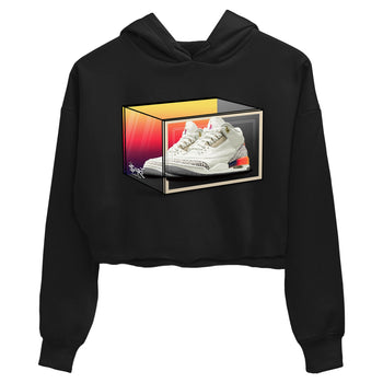 Air Jordan 3 J Balvin shirt to match jordans Shoe Box sneaker tees Air Jordan 3 J Balvin SNRT Sneaker Release Tees Black 2 Crop T-Shirt