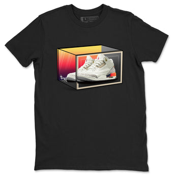 Air Jordan 3 J Balvin shirt to match jordans Shoe Box sneaker tees Air Jordan 3 J Balvin SNRT Sneaker Release Tees Unisex Black 2 T-Shirt