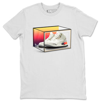 Air Jordan 3 J Balvin shirt to match jordans Shoe Box sneaker tees Air Jordan 3 J Balvin SNRT Sneaker Release Tees Unisex White 2 T-Shirt